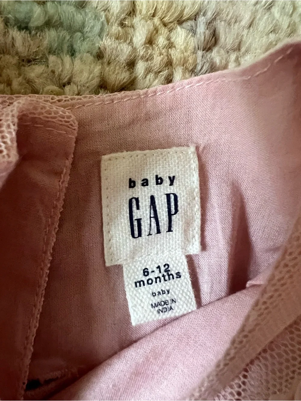 Baby Gap Pink Tulle Ruffle Dress + Bloomer 6–12 Months